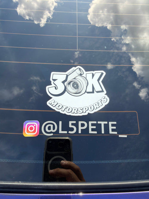 3ōK turbo Logo Sticker